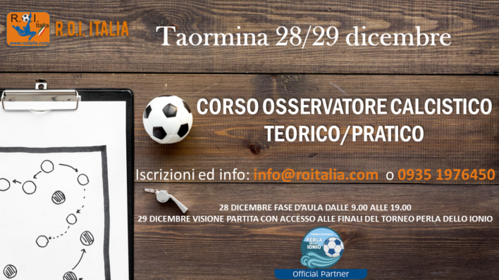 - corso osservatore calcistico - diventare osservatore calcistico - osservatore di calcio